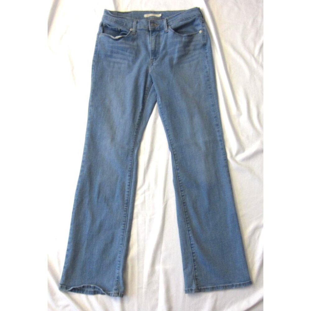 Levis Denim Jeans Classic Bootcut Wide Leg Light Wash Women Sz W27xL30 (WP401)